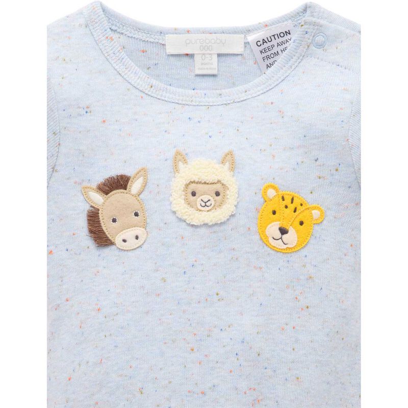 Purebaby Appliqued Bodysuit image number 2